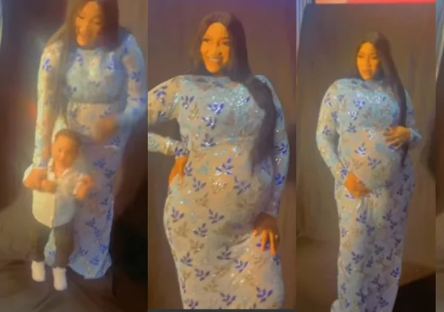 “Grace and elegance personified”- Yul Edochie shares video from 2nd wife Judy Austin maternity shoot for their second child