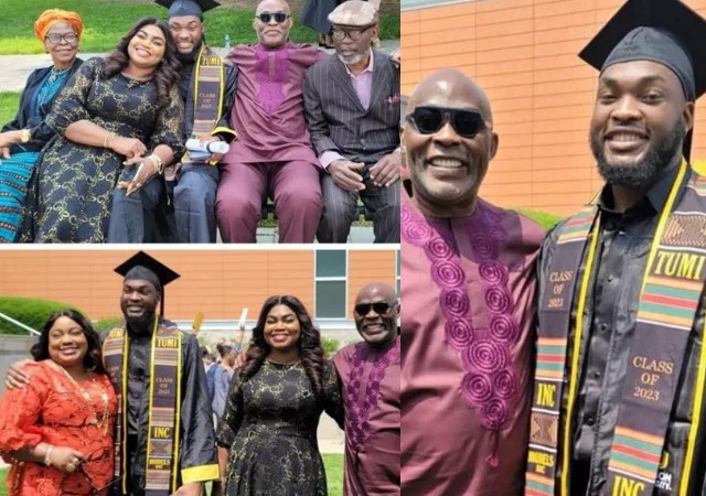 Adorable moment as RMD and family attend son’s graduation abroad