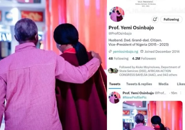 Elon Musk removes Twitter verification badge from Osinbajo’s account hours after leaving office as Nigeria’s VP (Photos)
