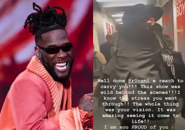 "His mum has done well"- Video of Burna backing sister after show goes viral