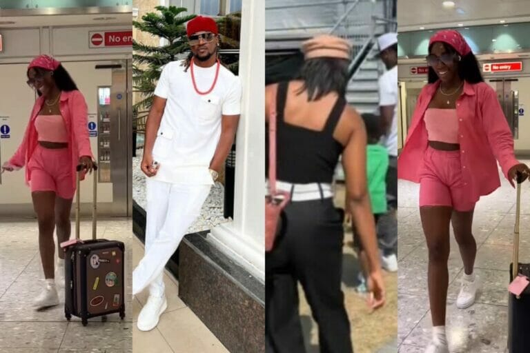 Paul Okoye’s girlfriend, Ivy Ifeoma causes a stir as she storms UK, days after he reunited with his ex-wife